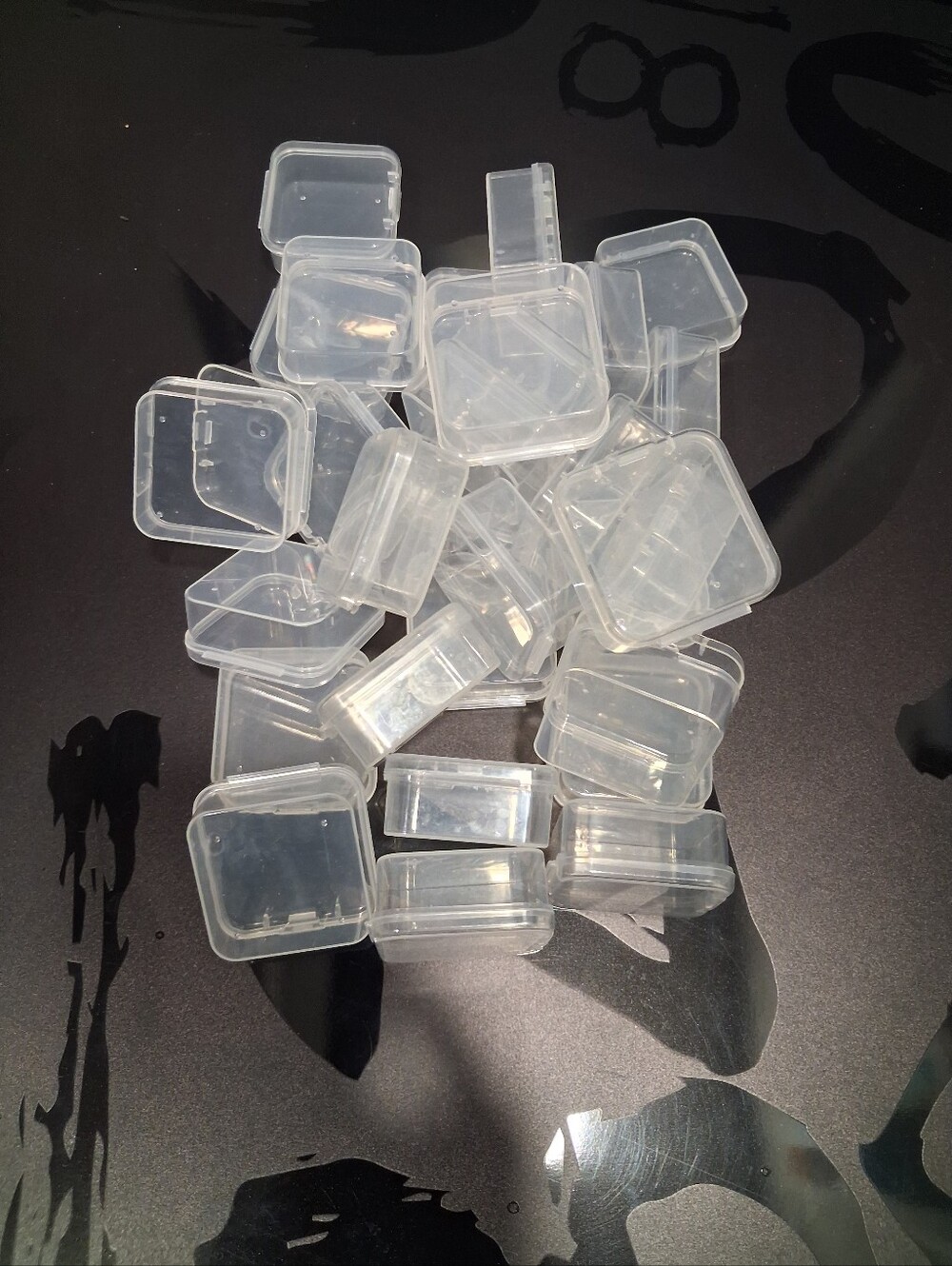 (30) Clear Plastic Small Storage Boxes - Multi-Pack